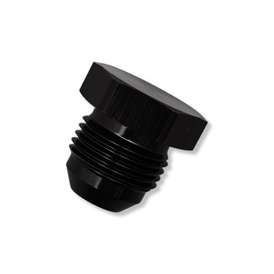 AN -8 Male Flare Plug - Black - 980608BK by AN3 Parts