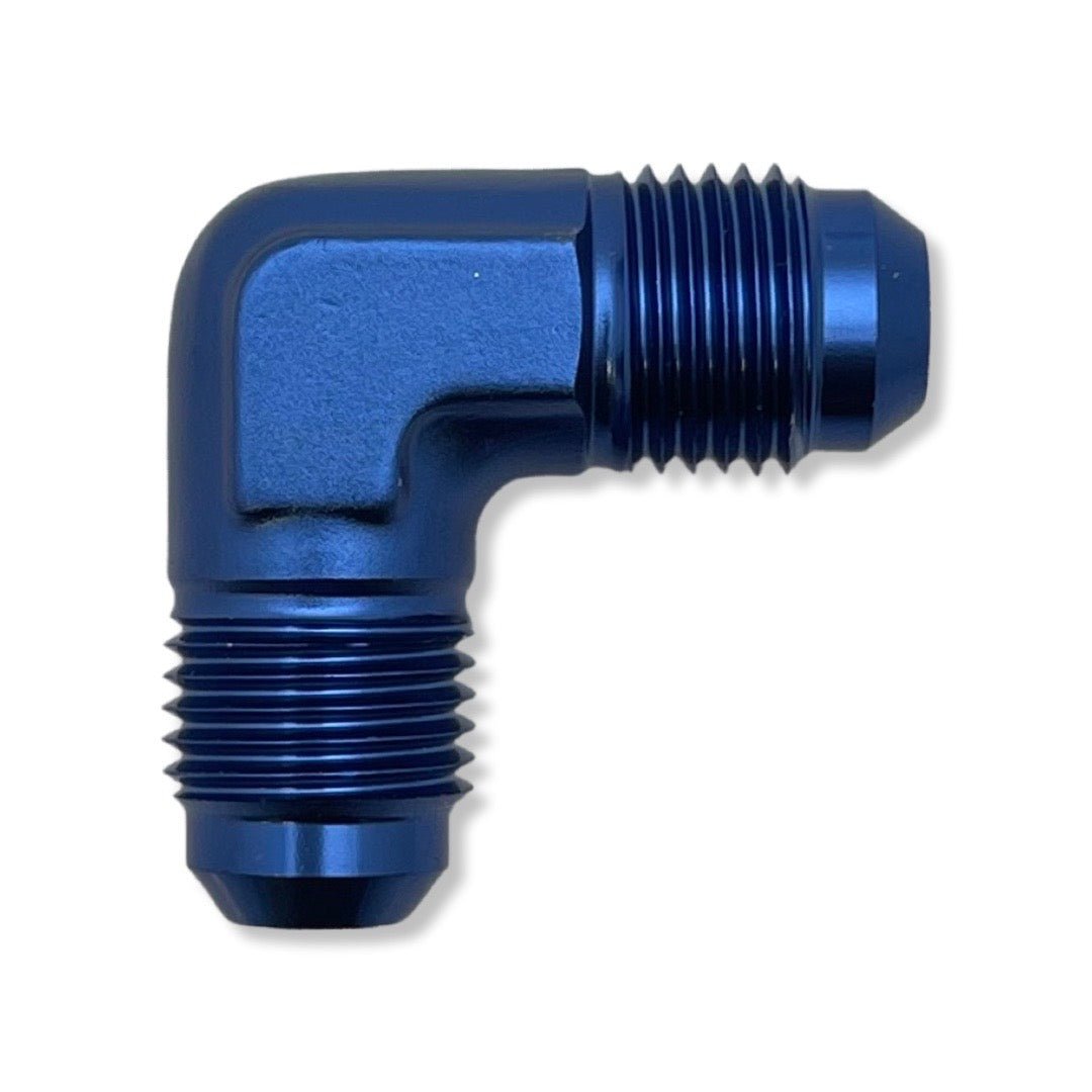 AN12 90° Male Adapter - Blue