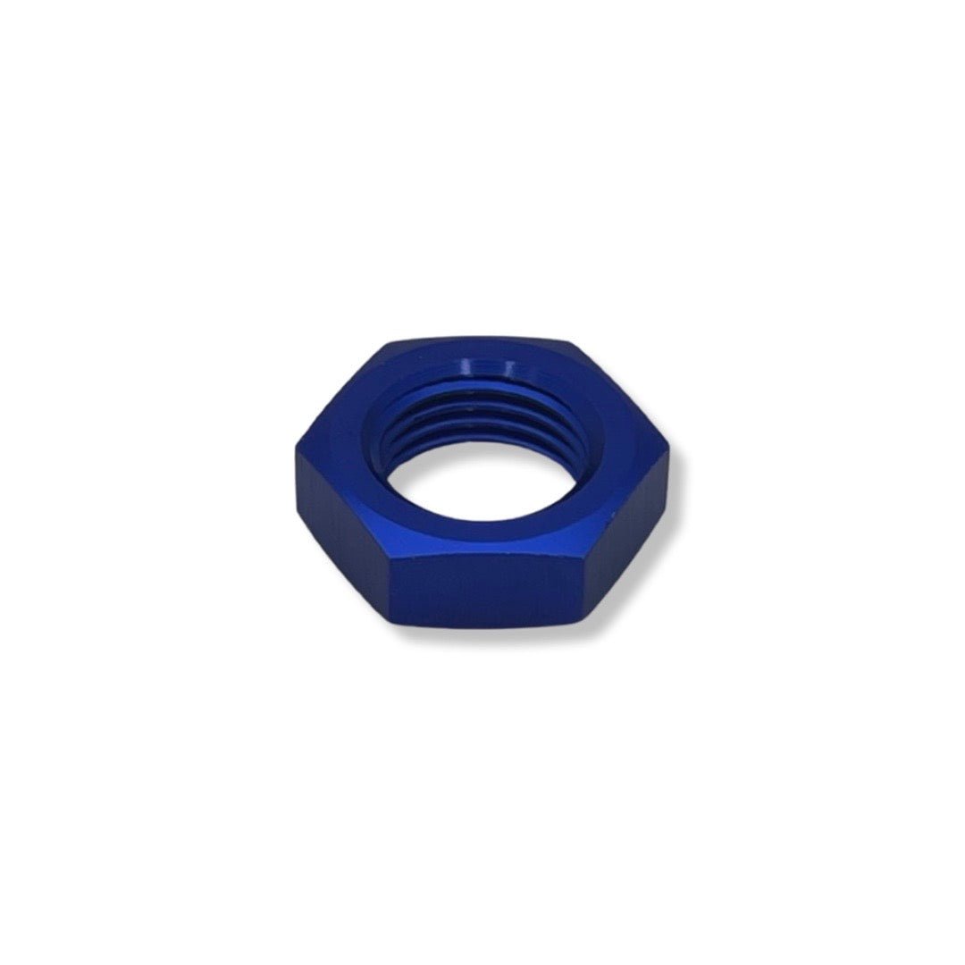 AN20 Bulkhead Lock Nut - Blue