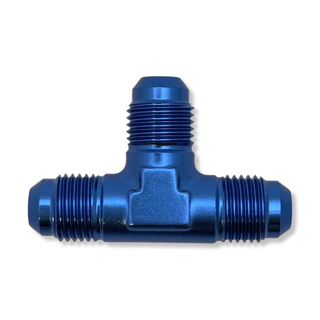 AN3 Male Tee Adapter - Blue - 982403 by AN3 Parts