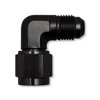 AN6 90° Female to Male Adapter - Black - 921106BK by AN3 Parts