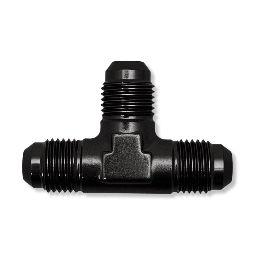 AN6 Male Tee Adapter - Black - 982406BK by AN3 Parts