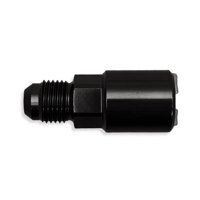 AN8 to 3/8" Female Tube EFI GM Adapter - Black - 103102BK by AN3 Parts